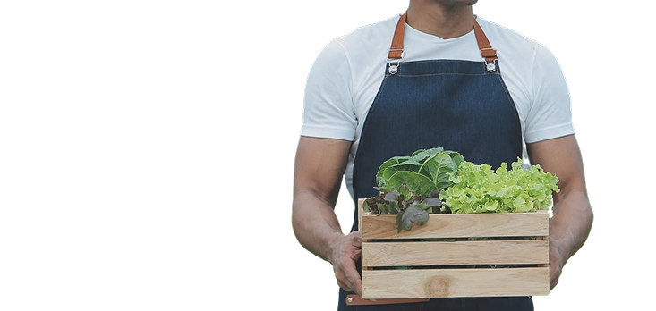Farmer with Produce